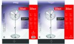 Ανεμιστήρας από inox με βάση ZILAN ZLN-1112 - 50W, 3 ταχύτητες, αυτόματη περιστροφή, ρυθμιζόμενο ύψος 88-120cm - Image 4