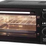 Ηλεκτρικός φούρνος Floria-2898, μαύρος 38L - 1500W με σχάρα και δίσκο