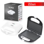 Τοστιέρα Floria ZLN-0830 - αντικολλητική γκρίλια 750W, λευκό, τέλεια για μικρές οικογένειες - Image 4
