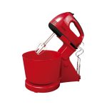 Μίξερ με μπολ Floria ZLN-7575 150W, 7 ταχύτητες, πλαστικό μπολ 2L + 4 αξεσουάρ, κόκκινο
