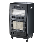 Σόμπα υγραερίου GPL και ηλεκτρική Zilan ZLN-2847, 4200W, πιεζοηλεκτρική ανάφλεξη, μαύρη