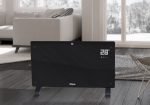 Ηλεκτρικό πάνελ θερμοπομπό τοίχου Zilan ZLN2823 - 2000W, μαύρο γυαλί, ψηφιακός έλεγχος με τηλεχειριστήριο - Image 3