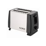Φρυγανιέρα Floria ZLN1840 - 2 φέτες, 700W, 7 επίπεδα ψησίματος, σχεδιασμός inox/ μαύρο