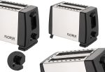 Φρυγανιέρα Floria ZLN1840 - 2 φέτες, 700W, 7 επίπεδα ψησίματος, σχεδιασμός inox/ μαύρο - Image 3