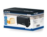Φρυγανιέρα Floria ZLN1826 - 2 φέτες, 700W, 7 επίπεδα ψησίματος, σχεδιασμός μαύρο inox - Image 2