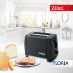 Φρυγανιέρα Floria ZLN1826 - 2 φέτες, 700W, 7 επίπεδα ψησίματος, σχεδιασμός μαύρο inox - Image 6