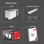 Φρυγανιέρα Zilan ZLN6234 ψηφιακή αφής 1400W - 7 επίπεδα ψησίματος, premium inox - Image 3