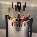 Κατακόρυφη ηλεκτρική σχάρα Zilan ZLN5565, 900W, αυτόματη περιστροφή, 5 ανοξείδωτες σούβλες, σώμα αλουμινίου - Image 9