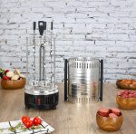 Κατακόρυφη ηλεκτρική σχάρα Zilan ZLN5565, 900W, αυτόματη περιστροφή, 5 ανοξείδωτες σούβλες, σώμα αλουμινίου - Image 13