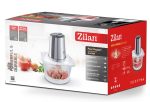 Ηλεκτρικός τεμαχιστής ZILAN ZLN-3888 - 300W, γυάλινο μπολ 1.6L, 4 λεπίδες inox, 2 ταχύτητες - Image 5