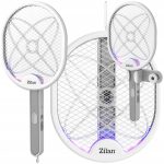 Ηλεκτρική ρακέτα εντόμων Zilan ZLN7088, λευκή, 2800V, LED, επαναφορτιζόμενη με βάση - Image 4