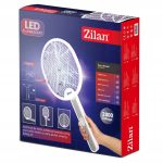 Ηλεκτρική ρακέτα εντόμων Zilan ZLN7088, λευκή, 2800V, LED, επαναφορτιζόμενη με βάση - Image 5