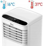 Φορητό κλιματιστικό Zilan ZLN7101, 9000 BTU, 3 σε 1 ψύξη/ αφύγρανση/ εξαερισμός, κλάση A - Image 9