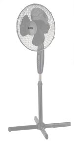Ανεμιστήρας με βάση Floria ZLN-0996 - 3 ταχύτητες, ρυθμιζόμενο ύψος, περιστροφή 360°, 40W - Image 2