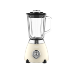 Ρετρό μπλέντερ Zilan ZLN1207 - 500W, 1.5L, Vintage σχεδιασμός με σύγχρονη τεχνολογία, γυάλινο δοχείο, ανοξείδωτο ατσάλι
