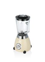 Ρετρό μπλέντερ Zilan ZLN1207 - 500W, 1.5L, Vintage σχεδιασμός με σύγχρονη τεχνολογία, γυάλινο δοχείο, ανοξείδωτο ατσάλι - Image 2