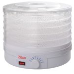 Αφυγραντήρας τροφίμων ZILAN ZLN-9645 - 5 δίσκοι, 245W, Ρυθμιζόμενος θερμοστάτης 35-70°C, Λευκός