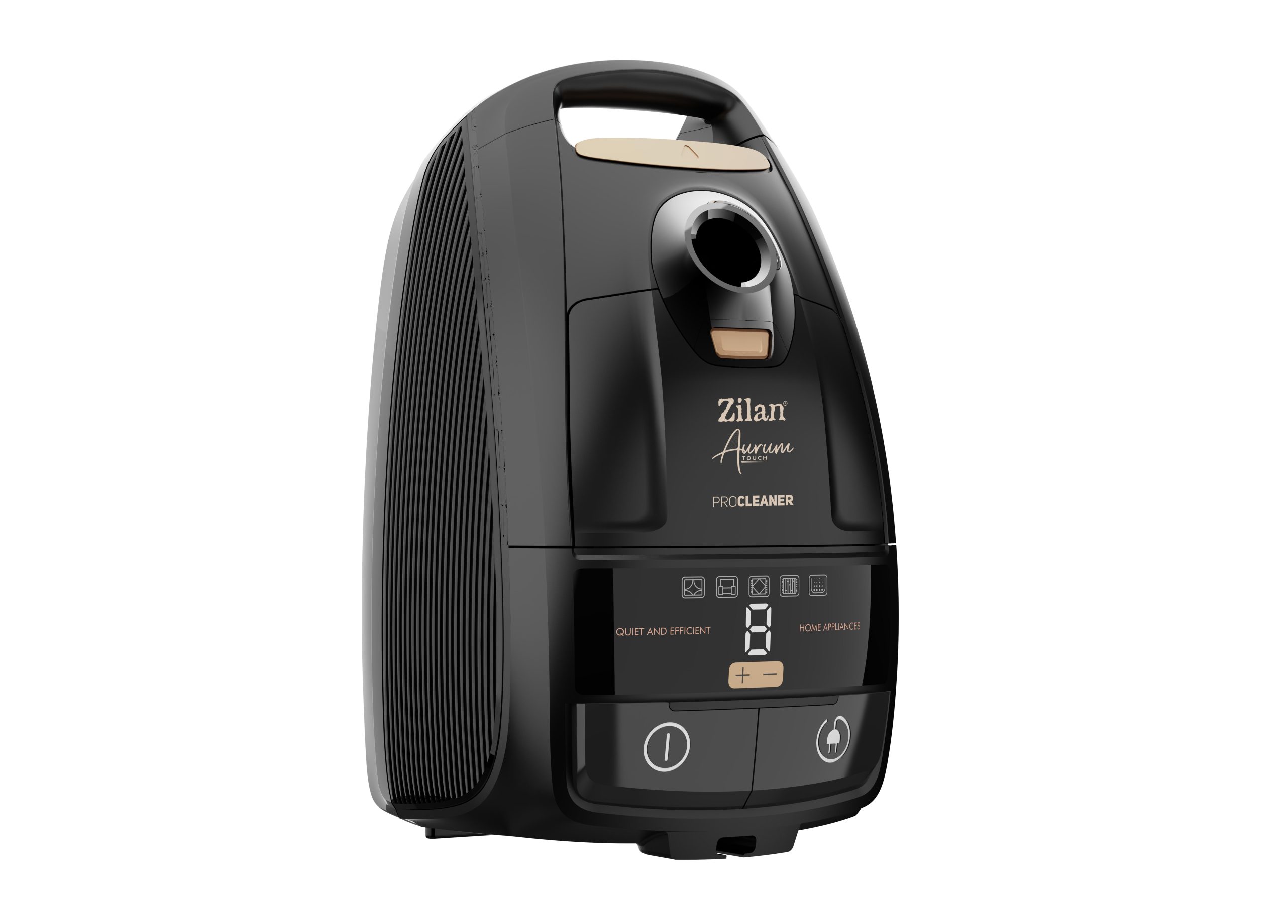 1705-7733.jpg Ηλεκτρική σκούπα με σακούλα Zilan ZLN4500 Aurum 2400W - χάλκινος κινητήρας, τηλεχειριστήριο, φίλτρο HEPA, αθόρυβη λειτουργία 79dB - Image 1