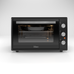 Ηλεκτρικός φούρνος Zilan ZLN2433 - 65L, 2000W, θερμοστάτης 250°C, χρονόμετρο 90 λεπτά, διπλό τζάμι, εμαγιέ εσωτερικό