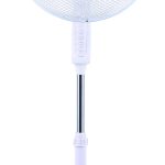 Ανεμιστήρας με βάση FLORIA ZLN-1180, 40W, αθόρυβος κινητήρας, ρυθμιζόμενο ύψος 98-130cm, περιστροφή 90°, Λευκός