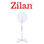 Ανεμιστήρας με βάση FLORIA ZLN-1180, 40W, αθόρυβος κινητήρας, ρυθμιζόμενο ύψος 98-130cm, περιστροφή 90°, Λευκός - Image 2