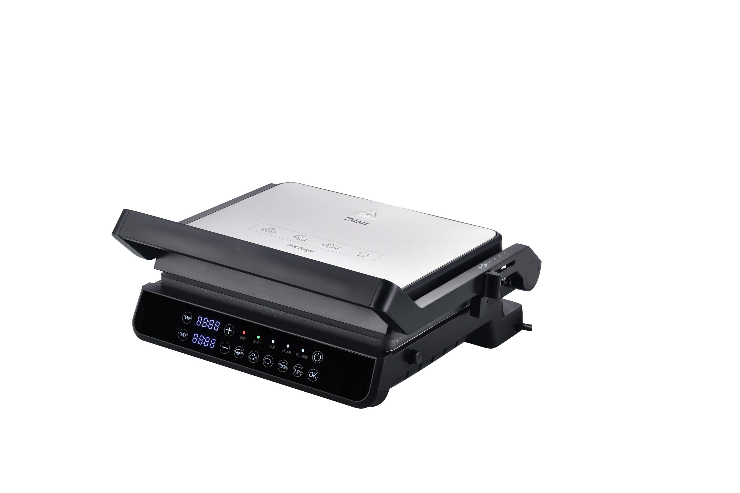 1745-8115.jpg Τοστιέρα και Γκριλ Zilan ZLN3942, ψηφιακή 2000W - αποσπώμενες αντικολλητικές πλάκες, χρονόμετρο και έλεγχος θερμοκρασίας - Image 1