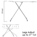 Σιδερώστρα ZILAN ZLN 7666 με ρυθμιζόμενο ύψος - 110x33 cm, πτυσσόμενη με θήκη σίδερου - Image 6