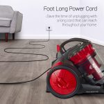 Ηλεκτρική Σκούπα χωρίς σακούλα FLORIA ZLN-3451, 700W, Κυκλωνική Διήθηση, Φίλτρο HEPA 13, 2.5L, Κόκκινο-Μαύρο - Image 7