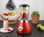 Ρετρό μπλέντερ Zilan ZLN7057 Κόκκινο - 1.5L, 500W, ατσάλινες λεπίδες, vintage σχεδιασμός - Image 9