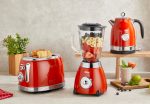 Ρετρό μπλέντερ Zilan ZLN7057 Κόκκινο - 1.5L, 500W, ατσάλινες λεπίδες, vintage σχεδιασμός - Image 12
