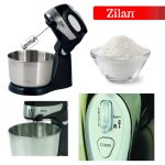 Μίξερ με Ανοξείδωτο Μπολ ZILAN ZLN-8198 - 4.3L, 350W, 5 Ταχύτητες + Turbo, πλήρη αξεσουάρ - Image 7
