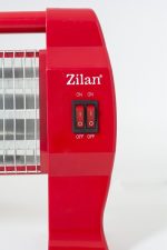 Ηλεκτρικός Θερμοπομπός Χαλαζία ZILAN ZLN-1084, 1200W, 3 βαθμίδες ισχύος, κόκκινος - Image 4