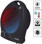 Αερόθερμο Floria ZLN-6172 2000W - 2 επίπεδα θέρμανσης + αερισμός, ρυθμιζόμενος θερμοστάτης, προστασία υπερθέρμανσης - Image 3