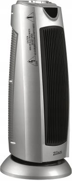 Κεραμικό Αερόθερμο Πύργος ZILAN ZLN-8342, 2000W, περιστρεφόμενο με ανεμιστήρα για καλοκαίρι, 2 βαθμίδες ισχύος - Image 2