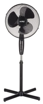Ανεμιστήρας με βάση FLORIA ZLN-1181, 40cm, 40W, Αθόρυβος κινητήρας με 3 ταχύτητες και ρυθμιζόμενο ύψος