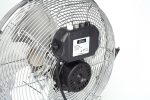 Ανεμιστήρας δαπέδου inox Zilan ZLN-2348, 50W, 36cm, 3 ταχύτητες, ρυθμιζόμενη γωνία - Ρετρό Premium Σχέδιο - Image 4