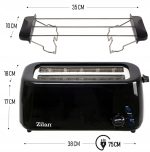 Φρυγανιέρα Zilan ZLN-2713 - 4 Φέτες, 1400W, 5 βαθμοί ψησίματος, έξυπνες λειτουργίες - Image 6
