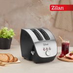 Φρυγανιέρα ZILAN ZLN-2690 - 2 φέτες, 6 επίπεδα ψησίματος, 1000W, μαύρο/ inox - Image 4