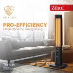Υπέρυθρος θερμοπομπός Zilan ZLN3123 - 1800W, 2 βαθμίδες ισχύος, προστασία ανατροπής, εσωτερικού/ εξωτερικού χώρου - Image 2