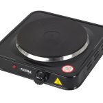Ηλεκτρική εστία Floria ZLN-2806 - 1000W, 1 μάτι, χυτοσίδηρος, ρυθμιζόμενος θερμοστάτης, Μαύρο