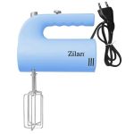 Μίξερ χειρός ZILAN ZLN-3161 - 200W, 5 ταχύτητες, με σύρματα και γάντζους για ζύμη, μπλε - Image 2