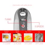 Μίξερ με μπολ ZILAN ZLN-8419 - 300W, χωρητικότητα 3.5L, 5 ταχύτητες + turbo, πλήρη αξεσουάρ - Image 11