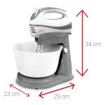 Μίξερ με μπολ ZILAN ZLN-8419 - 300W, χωρητικότητα 3.5L, 5 ταχύτητες + turbo, πλήρη αξεσουάρ - Image 19