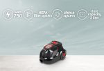 Ηλεκτρική Σκούπα χωρίς σακούλα Zilan ZLN-3512 με κυκλωνική διήθηση HEPA, 750W, 2L, πολλαπλών επιφανειών - Image 6