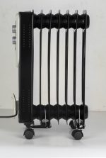 Ηλεκτρικό Καλοριφέρ Floria ZLN-3642, μαύρο 1500W - 7 στοιχεία, 3 βαθμίδες ισχύος, ρυθμιζόμενος θερμοστάτης - Image 3