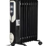 Ηλεκτρικό Καλοριφέρ Floria ZLN-3659 - 2000W, 9 στοιχεία, ρυθμιζόμενος θερμοστάτης, μαύρο