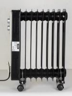 Ηλεκτρικό Καλοριφέρ Floria ZLN-3659 - 2000W, 9 στοιχεία, ρυθμιζόμενος θερμοστάτης, μαύρο - Image 4