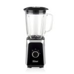 Μπλέντερ ZILAN ZLN-3925 1000W, γυάλινο δοχείο 1.5L, θρυμματιστής πάγου, 2 ταχύτητες + pulse, λεπίδες inox