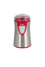 Ηλεκτρικός μύλος καφέ Zilan ZLN-8012 - 150W, inox, ασημί/ κόκκινο, 50g