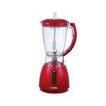 Μπλέντερ FLORIA ZLN-3079 Κόκκινο - 300W, 1.5L, 3 ταχύτητες + λειτουργία pulse, μοτέρ με προστασία
